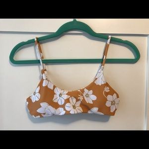 Flowered Bikini Top